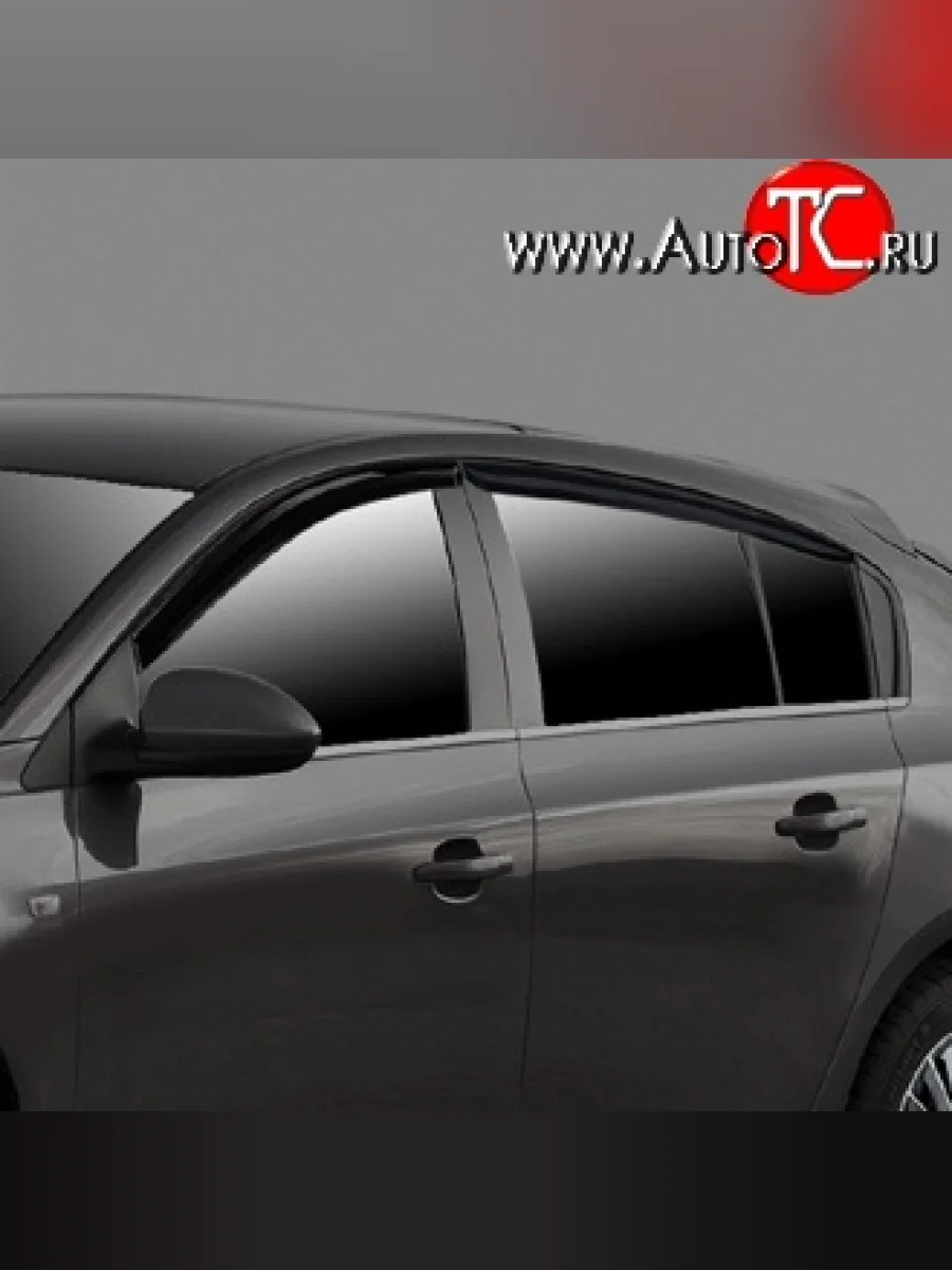 Дефлекторы окон (ветровики) Novline 4 шт.  Chevrolet Cruze (2012-2015) J308  в Самаре Самарской области
