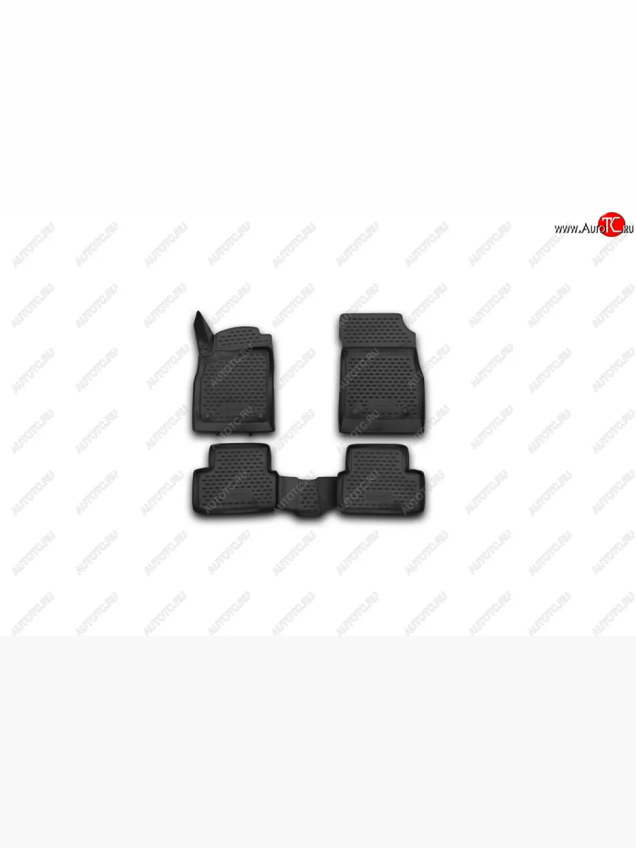 Комплект ковриков в салон Element 4 шт. (полиуретан) Chevrolet Cruze J300 седан дорестайлинг (2009-2012)  в Самаре Самарской области