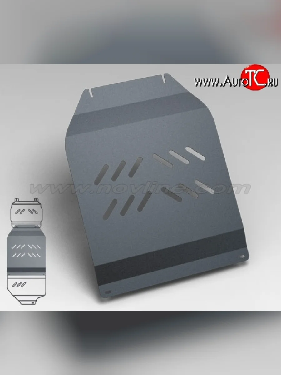 Защита коробки передач Novline (5.3/6.0/6.2, АКПП, 3 мм) Cadillac Escalade GMT926 джип 5 дв. короткая база (2006-2014)  в Перми Пермском крае