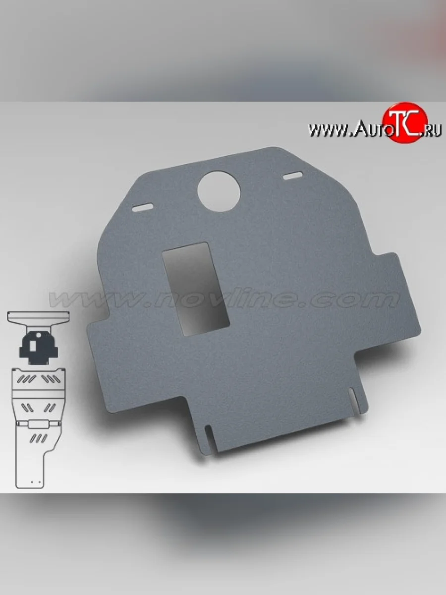 Защита картера двигателя (2.8/3,6, АКПП, 3 мм) Novline Chevrolet Trailblazer GM800 дорестайлинг (2012-2016)  в Керчи Республика Крым