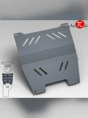 Защита коробки передач Novline (2.8, АКПП, 3 мм) Chevrolet Trailblazer GM800 дорестайлинг (2012-2016)