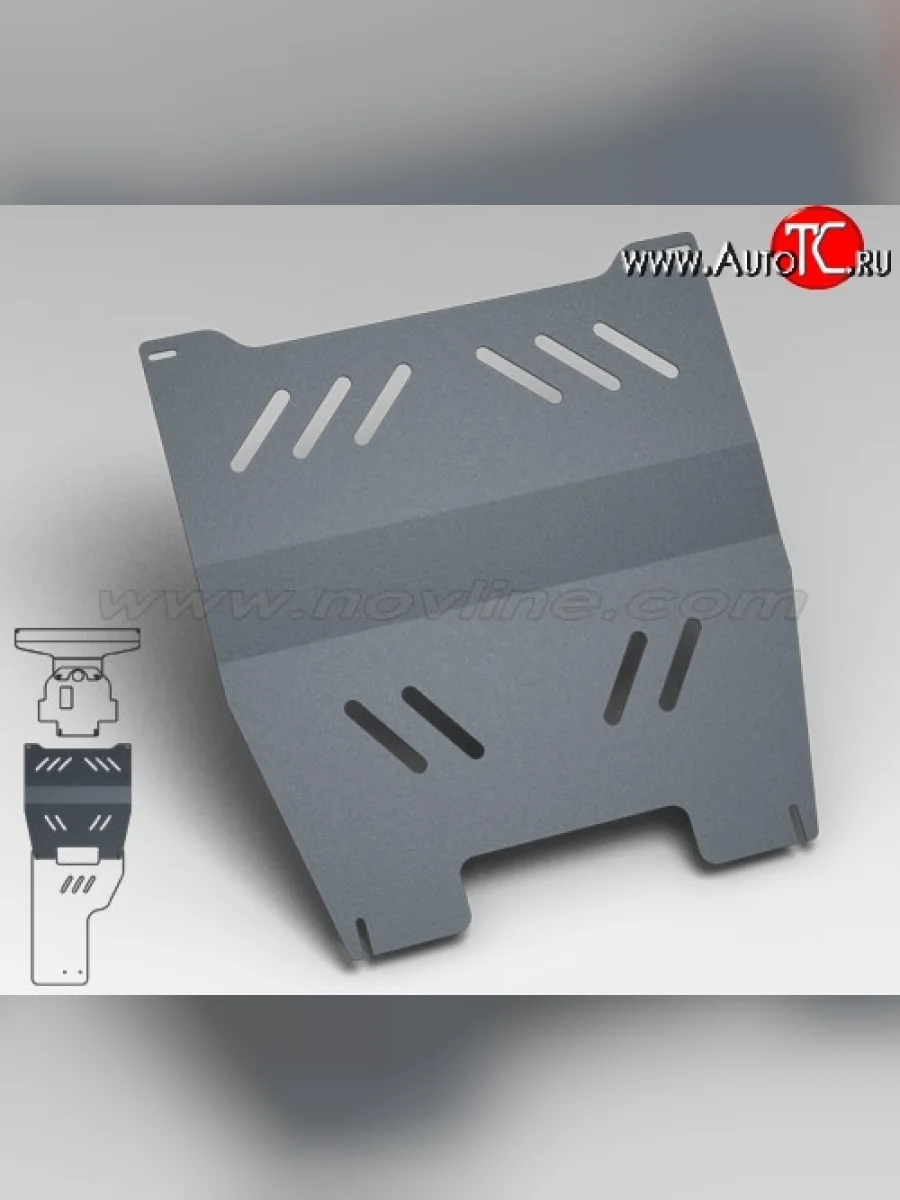 Защита коробки передач Novline (2.8, АКПП, 3 мм) Chevrolet Trailblazer GM800 дорестайлинг (2012-2016)  в Перми Пермском крае