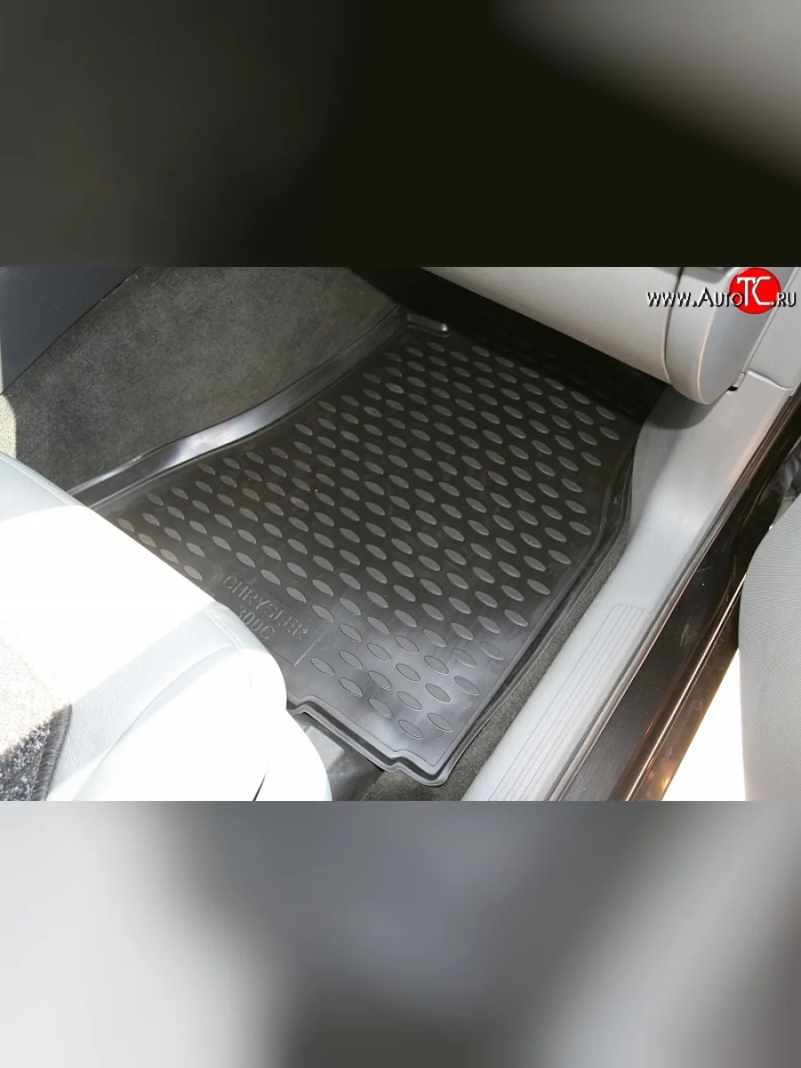 Коврики в салон Element 4 шт. (полиуретан, бежевые)  Chrysler 300C (2004-2011) LX  в Самаре Самарской области