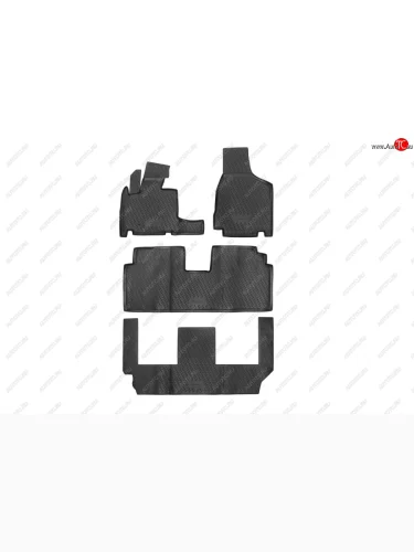 Коврики в салон Element 4 шт. (полиуретан, 3 ряда) Chrysler Grand Voyager (2008-2016)  дорестайлинг,  рестайлинг