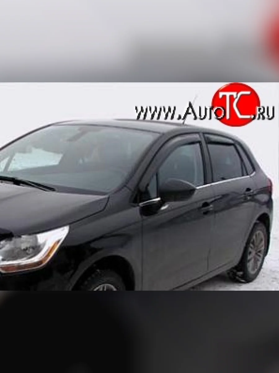 Дефлекторы окон (ветровики) Novline 4 шт  CITROEN C4 (2011-2018) B7  в Керчи Республика Крым