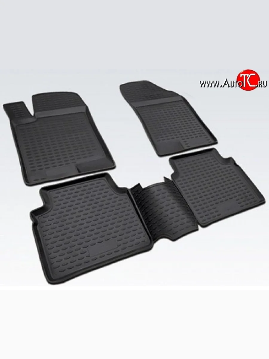 Комплект ковриков в салон Element 4 шт. (полиуретан) Daewoo Gentra KLAS седан (2012-2016)  в Перми Пермском крае