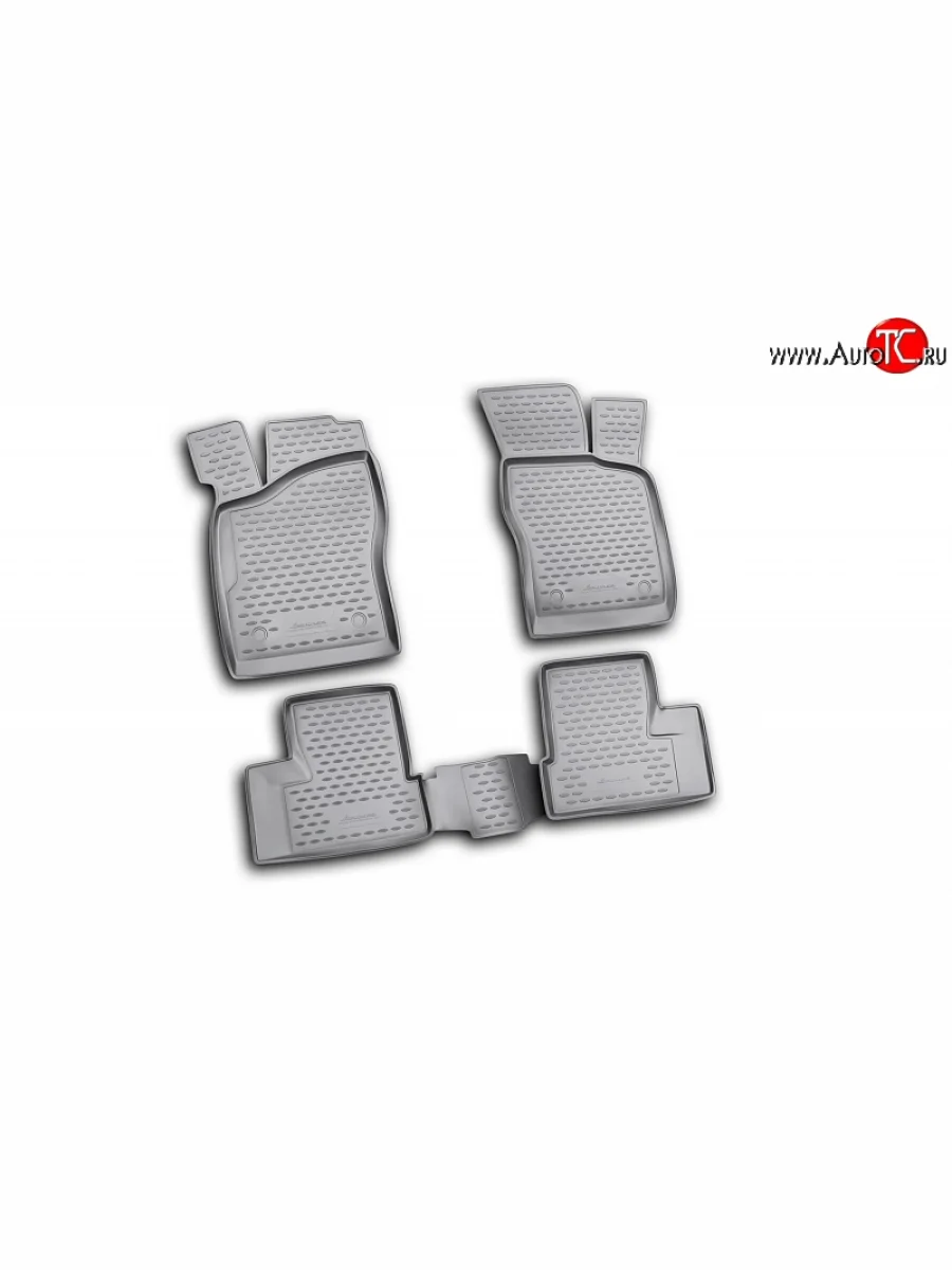 Коврики в салон Element 4 шт. (полиуретан) Daewoo Nexia рестайлинг (2008-2015) (Серые)  в Керчи Республика Крым