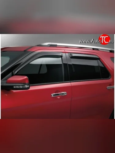 Дефлекторы окон (ветровики) Novline 4 шт Ford Explorer  U251 (2006-2010) 5 дв.