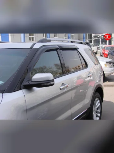 Дефлекторы окон (ветровики) Novline 4 шт. Ford Explorer  U502 (2010-2016) дорестайлинг