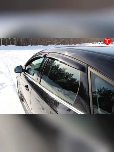 Дефлекторы окон (ветровики) Novline 4 шт. Ford Focus  3 (2010-2015) универсал дорестайлинг