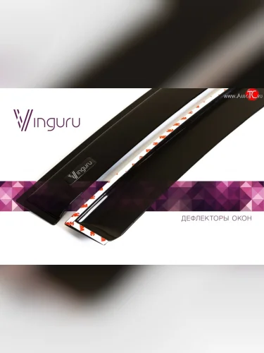 Дефлекторы боковых окон Vinguru Geely Emgrand EC7 (2009-2016) хэтчбек