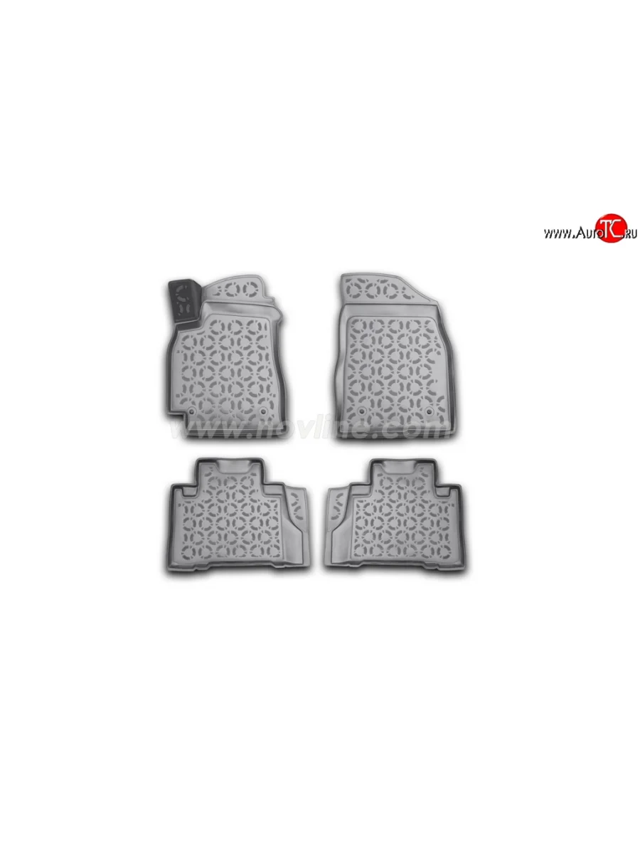Комплект ковриков в салон Element 4 шт. (полиуретан) Geely Emgrand X7 дорестайлинг (2011-2015)  в Перми Пермском крае