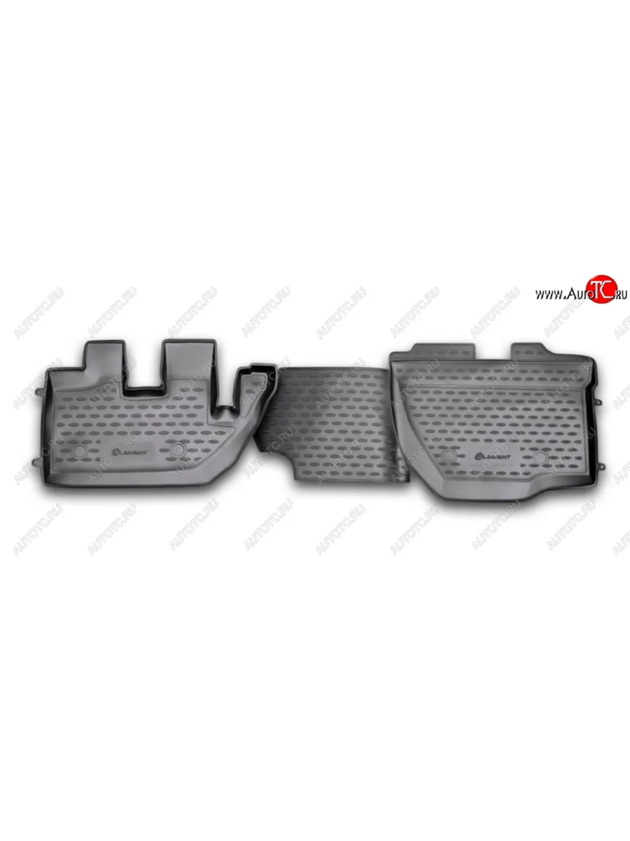 Коврики в салон Element 2 шт. (полиуретан) Hino 300 (2010-2025)  с доставкой в г. Пермь