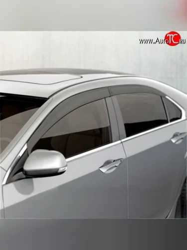 Дефлекторы окон (ветровики) Novline 4 шт Honda Accord  8 CU (2008-2011) седан дорестайлинг