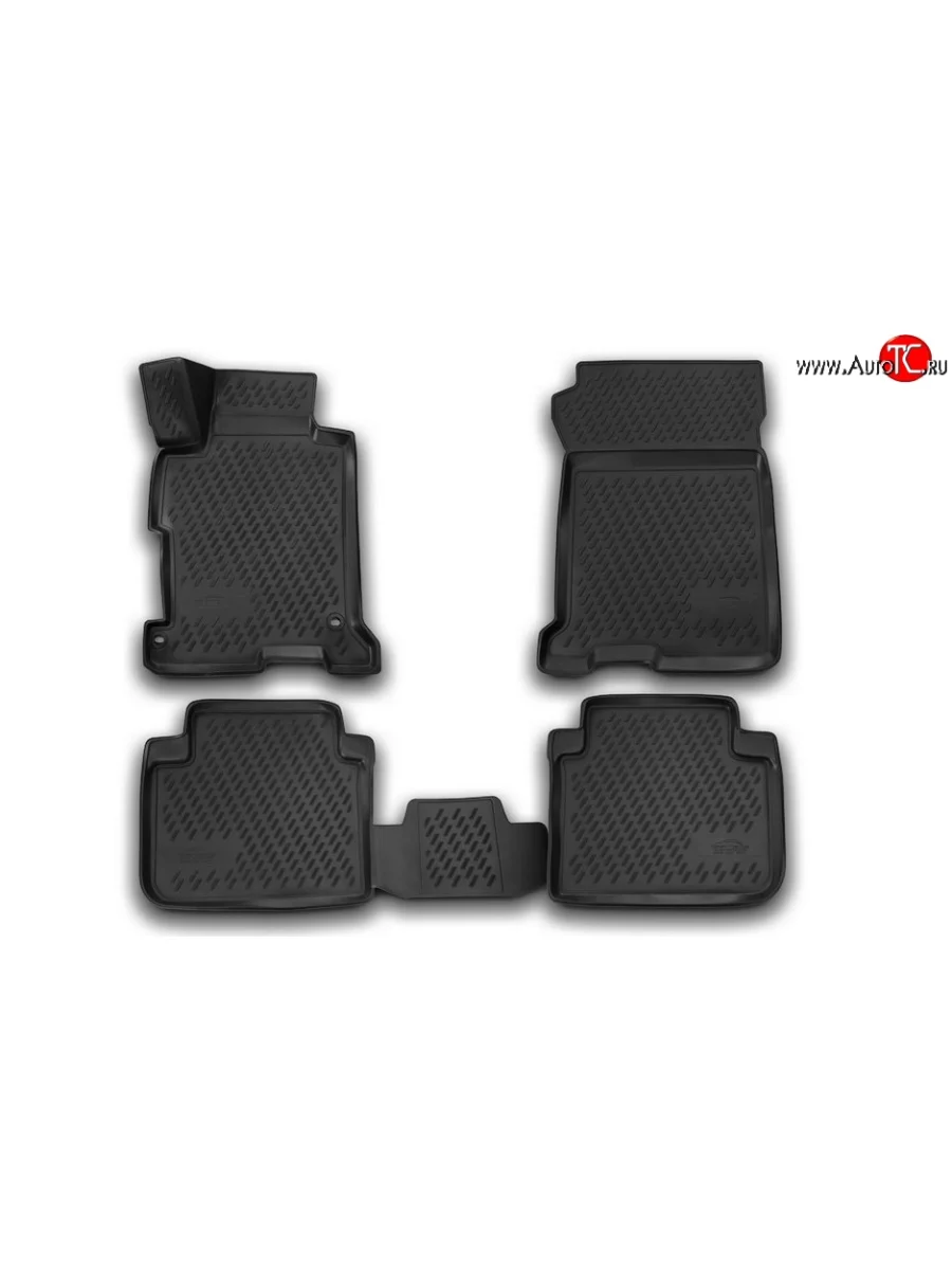 Комплект ковриков в салон Element 4 шт. (полиуретан) Honda Accord 9 CR седан дорестайлинг (2013-2016)  в Керчи Республика Крым