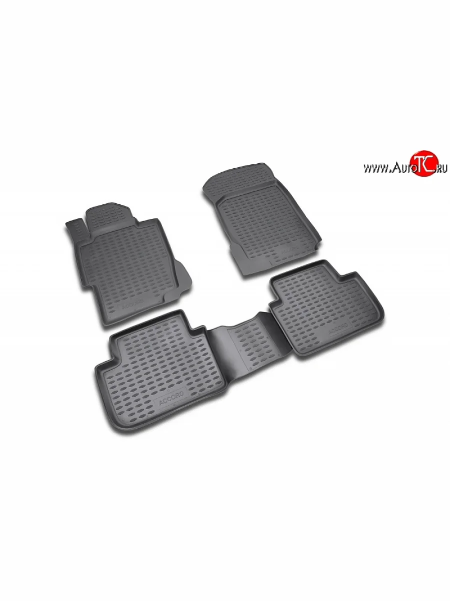 Коврики салона (полиуретан) Element  Honda Accord (2008-2011) 8 CU (Черные)  в Керчи Республика Крым
