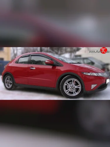 Дефлекторы окон (ветровики) Novline 4 шт. Honda Civic  FK,FN (2005-2011) хэтчбэк 5 дв. дорестайлинг, хэтчбэк 5 дв. рестайлинг