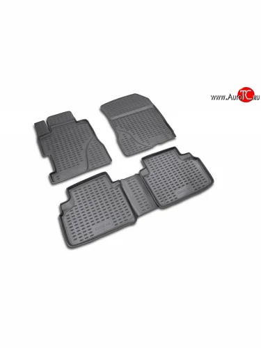 Коврики в салон Element 4 шт. (полиуретан) Honda Civic  FD (2005-2011) седан дорестайлинг, седан рестайлинг