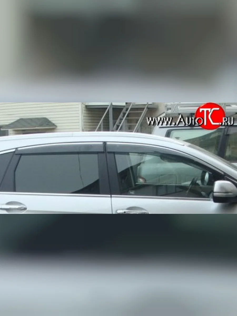 Комплект дефлекторов окон (ветровиков) 4 шт. Novline (акрил) Honda CR-V RM1,RM3,RM4 дорестайлинг (2012-2015)  в Перми Пермском крае
