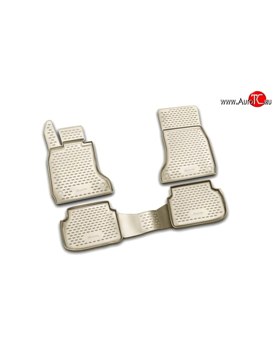 Коврики в салон Element 4 шт. (полиуретан, бежевые) Honda CR-V RD4,RD5,RD6,RD7,RD9  дорестайлинг (2001-2004)  с доставкой в г. Пермь