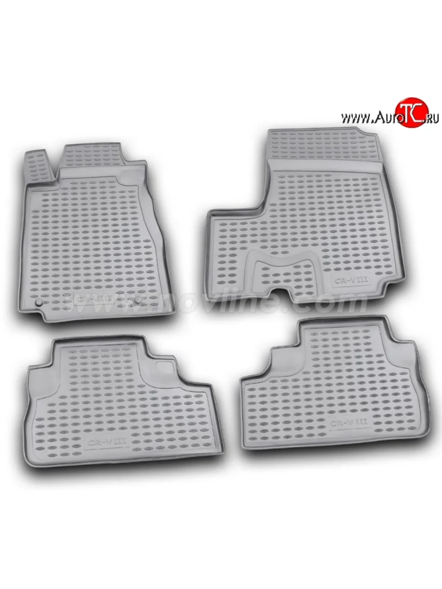 Комплект ковриков в салон Element 4 шт. (полиуретан) Honda CR-V RM1,RM3,RM4 дорестайлинг (2012-2015)  с доставкой в г. Керчь