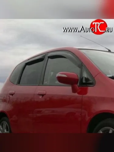 Дефлекторы окон (ветровики) Novline 4 шт Honda Fit  1 - Jazz