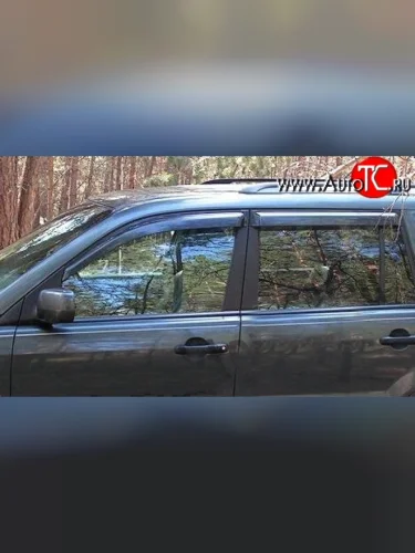 Дефлекторы окон (ветровики) Novline 4 шт. Honda Pilot  YF4 (2008-2015) дорестайлинг, рестайлинг