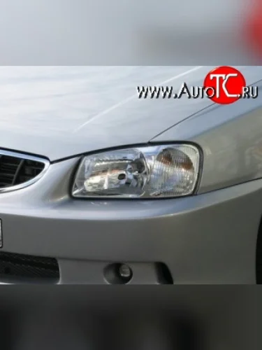 Прозрачная защита передних фар Novline Hyundai Accent  2 LC (1999-2012) седан дорестайлинг (ТагАЗ)