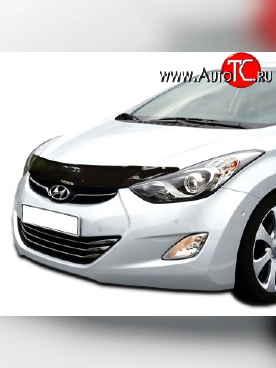 Дефлектор капота NovLine Hyundai Elantra MD дорестайлинг (2010-2013)  в Керчи Республика Крым