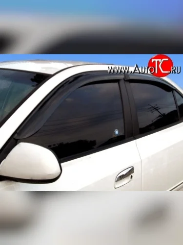 Дефлекторы окон (ветровики) Novline 4 шт Hyundai Elantra  HD (2006-2011)
