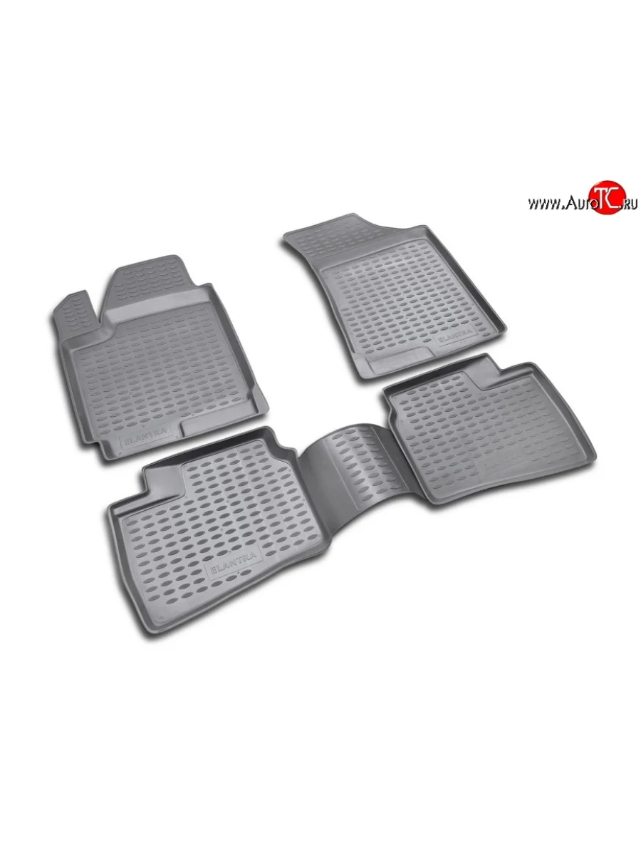 Комплект ковриков в салон (рестайлинг) Element 4 шт. (полиуретан)  Hyundai Elantra (2013-2016) MD  в Самаре Самарской области