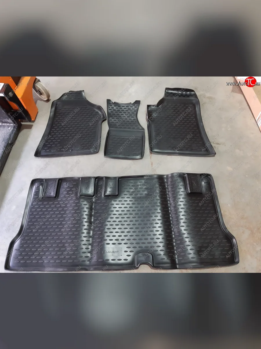 Коврики в салон Element 4 шт. (полиуретан) Hyundai Starex/Grand Starex/H1 TQ дорестайлинг (2007-2013)  в Керчи Республика Крым