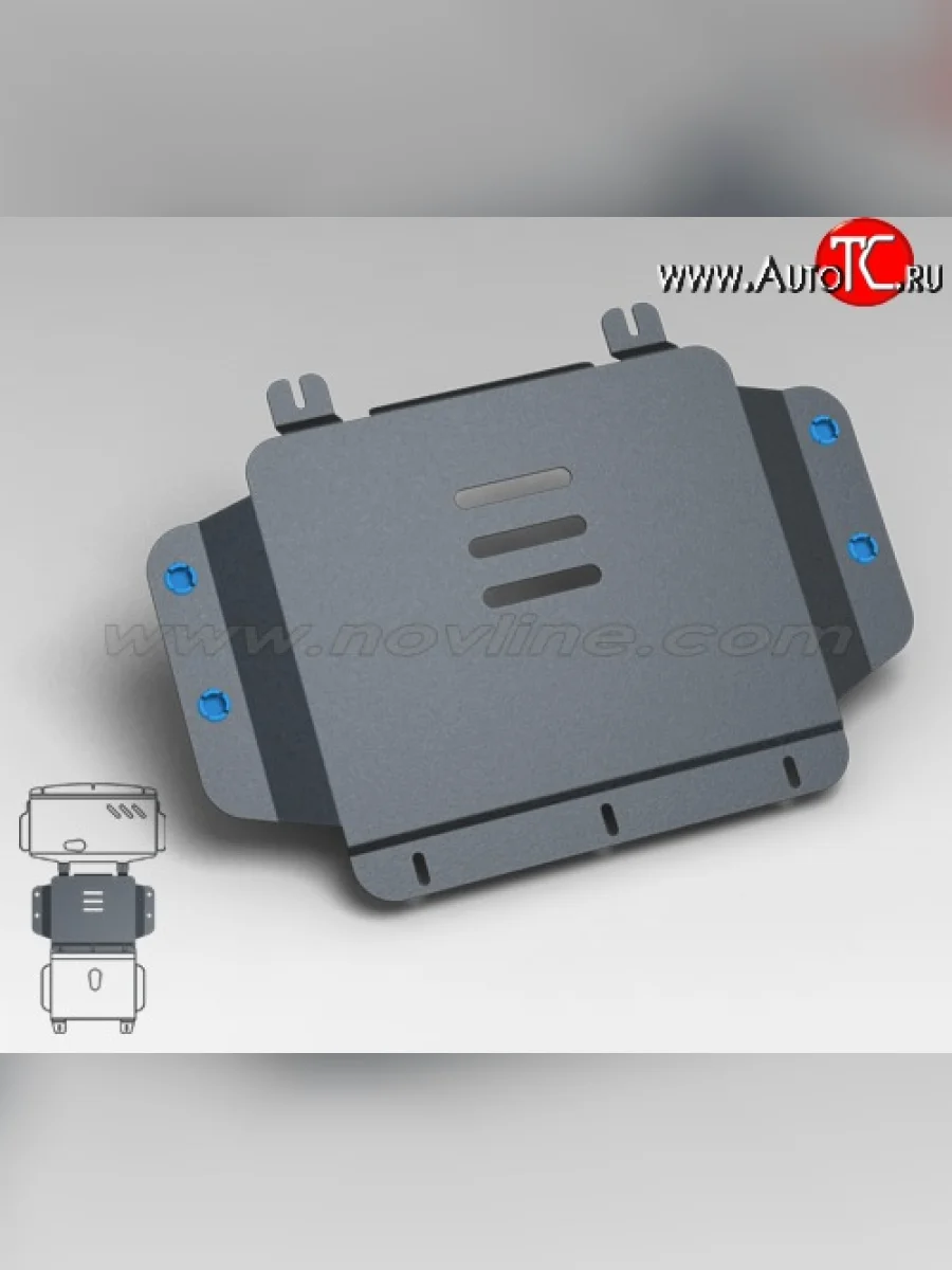 Защита коробки передач Novline (часть 1) (2.5/2.4, МКПП/АКПП, 3 мм) Hyundai Starex/Grand Starex/H1 TQ дорестайлинг (2007-2013)  с доставкой в г. Самара