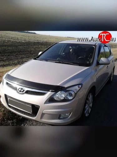 Дефлектор капота NovLine Hyundai I30  FD (2007-2012) универсал дорестайлинг, хэтчбек дорестайлинг, универсал рестайлинг, хэтчбэк 5 дв. рестайлинг