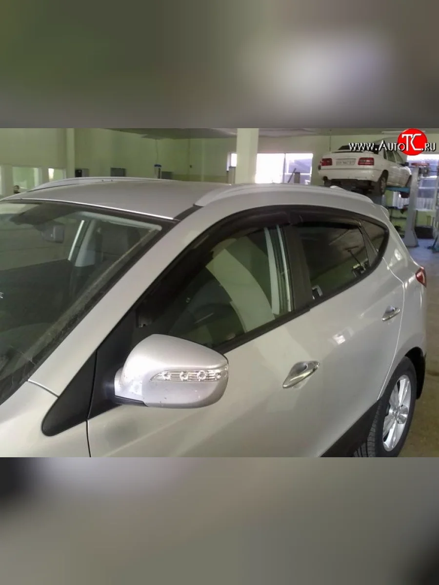 Дефлекторы окон (ветровики) Novline 4 шт  Hyundai IX35 (2009-2018) LM  в Перми Пермском крае