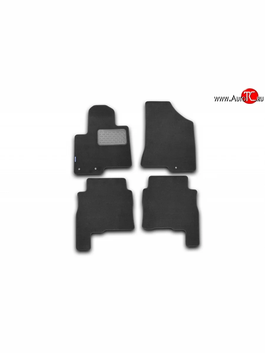 Коврики в салон Element 4 шт. (текстиль) Hyundai Santa Fe CM рестайлинг (2009-2012)  в Воронеже Воронежской области
