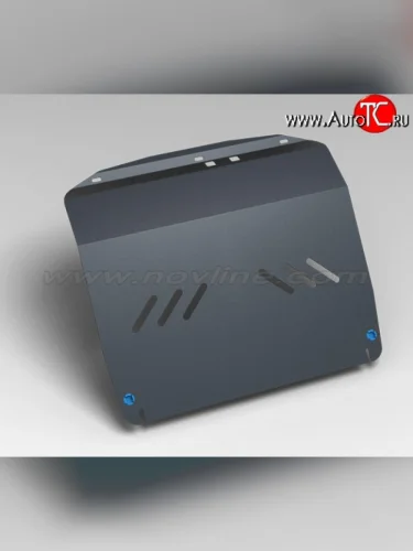 Защита картера двигателя Novline (2.0/2.7, МКПП/АКПП, 3 мм) Hyundai Santa Fe CM дорестайлинг (2006-2009)