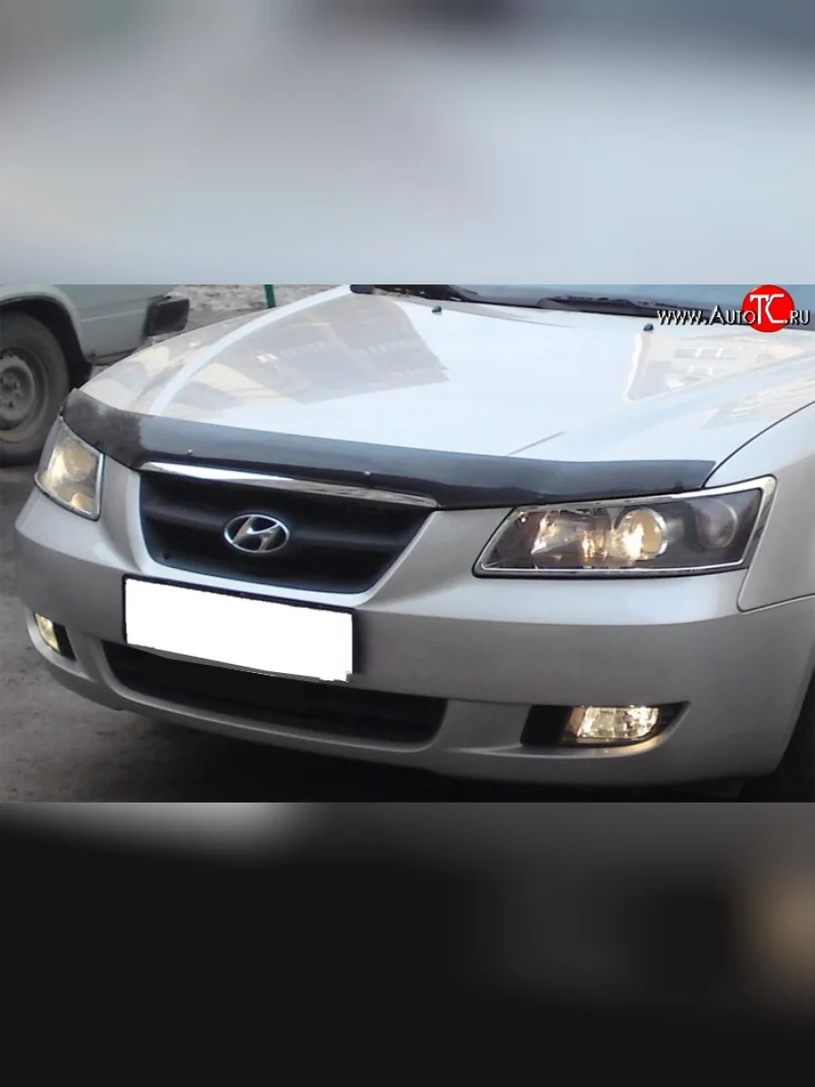 Дефлектор капота NovLine Hyundai Sonata NF дорестайлинг (2004-2008)  в Керчи Республика Крым