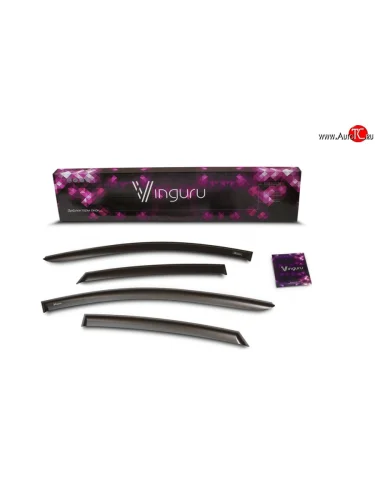 Дефлекторы боковых окон Vinguru (седан) Hyundai Solaris (1998-2012)