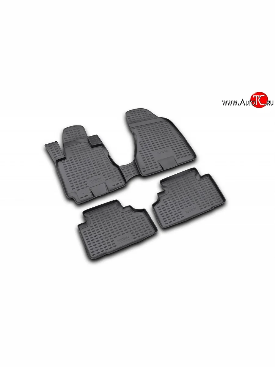 Коврики в салон Element 4 шт. (полиуретан)  Hyundai Tucson (2004-2010) JM  в Самаре Самарской области