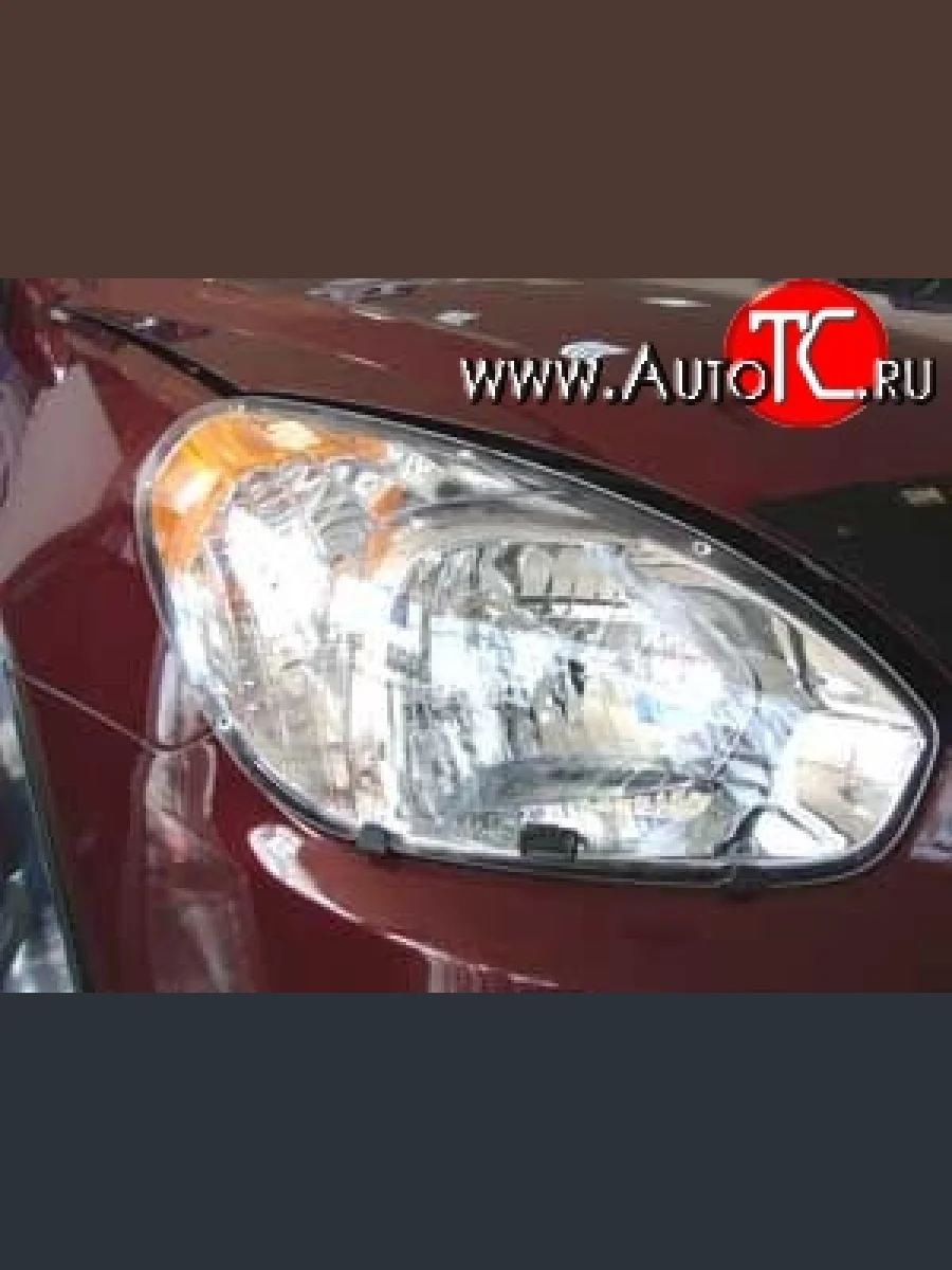 Прозрачная защита передних фар Novline Hyundai Verna 2 MC седан (2005-2011)  в Воронеже Воронежской области