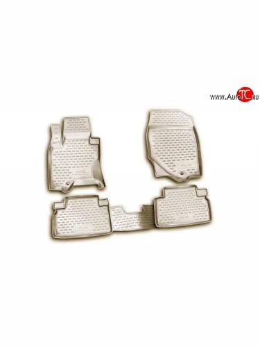 Комплект ковриков в салон Element 4 шт. (полиуретан, бежевые) INFINITI FX50 S51 рестайлинг (2012-2014)