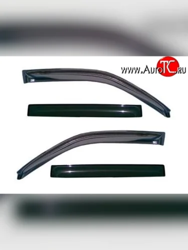 Комплект дефлекторов окон (ветровиков) 4 шт. Novline Jeep Grand Cherokee  WK2 (2010-2013) дорестайлинг