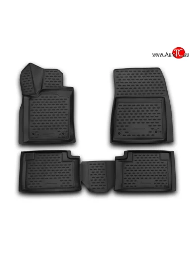 Комплект ковриков в салон (рестайлинг) Element 4 шт. (полиуретан) Jeep Grand Cherokee  WK2 (2010-2013) дорестайлинг