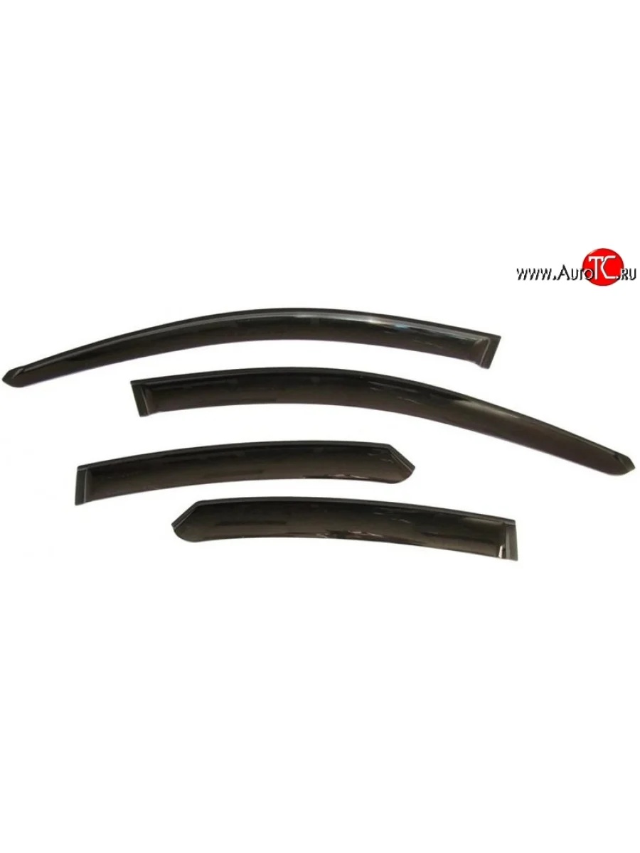 Комплект дефлекторов окон (ветровиков) 4 шт. (хетчбек) Novline (литьевой поликарбонат)  KIA Ceed (2010-2012) 1 ED  в Керчи Республика Крым