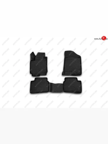 Комплект ковриков в салон Element 4 шт. (полиуретан) KIA Ceed 1 ED рестайлинг, хэтчбэк 5 дв. (2010-2012)