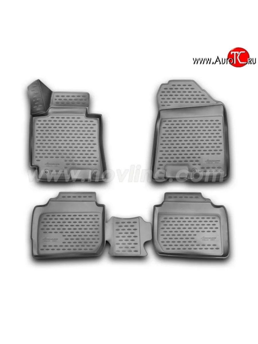Комплект ковриков в салон Element 4 шт. (полиуретан) KIA Cerato 3 YD дорестайлинг седан (2013-2016)  в Керчи Республика Крым