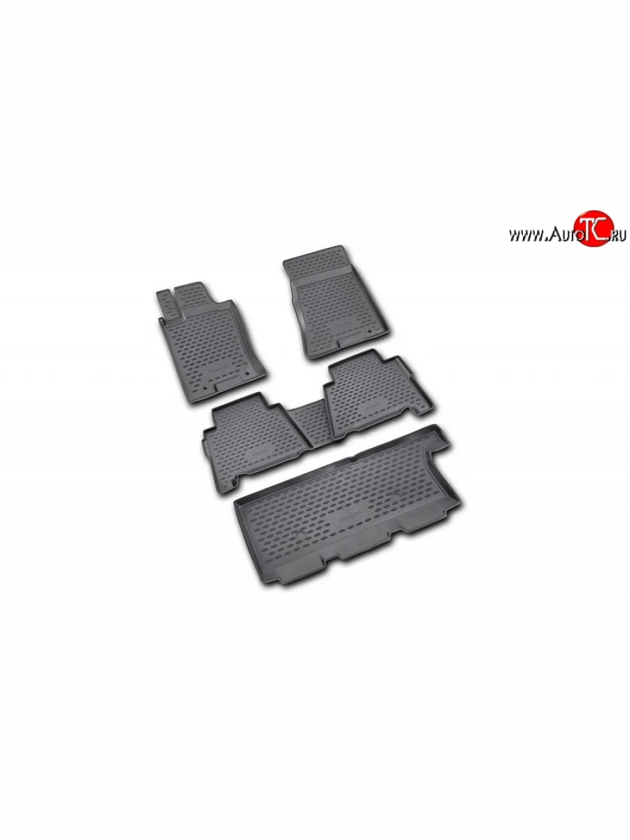 Коврики в салон Element 5 шт. (полиуретан) KIA Mohave HM рестайлинг (2017-2020)  с доставкой в г. Керчь
