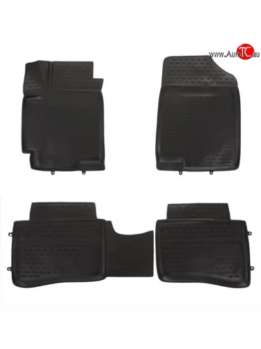 Комплект ковриков в салон Element 4 шт. (полиуретан) KIA Rio  3 QB (2011-2015) хэтчбек 5 дв. дорестайлинг
