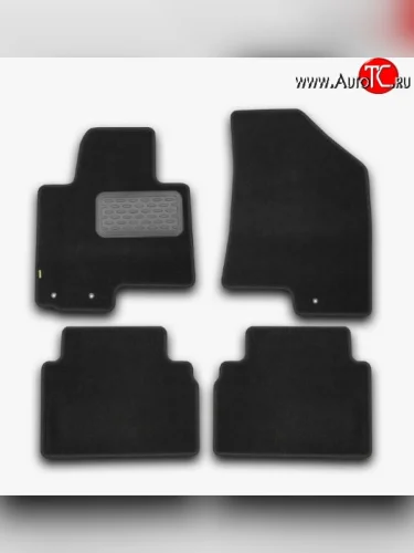 Комплект ковриков в салон Klever 4 шт. (текстиль) KIA Rio  3 QB (2011-2015) хэтчбек 5 дв. дорестайлинг